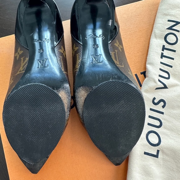 Louis Vuitton monogram pump. size 6 or 36. gently worn condition - Picture 5 of 7